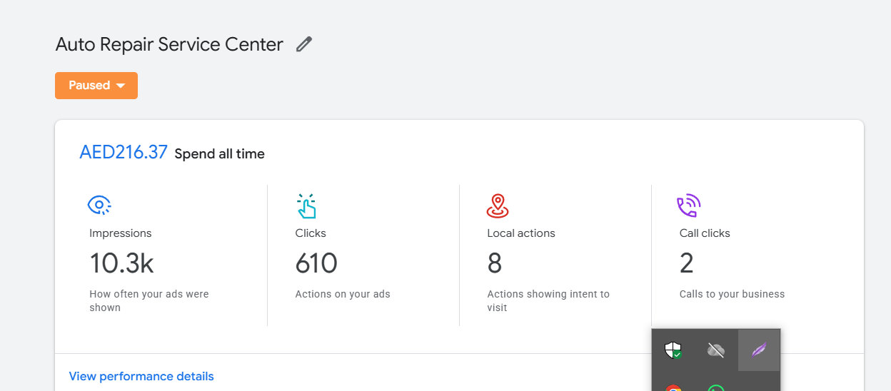 Meta Ads case study result screenshot